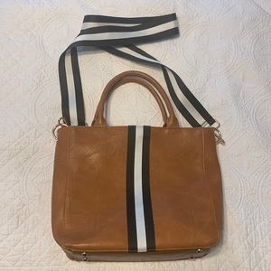 Social Threads tan purse